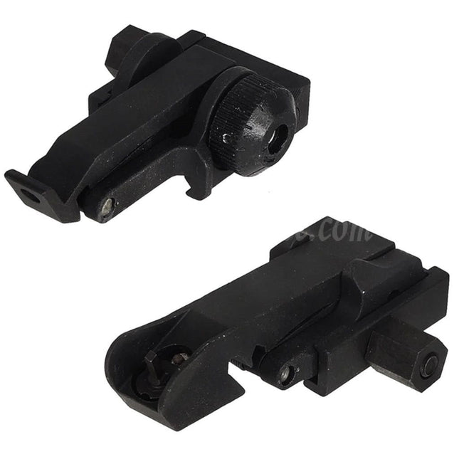 Site web Airsoft : viseur avant et arrière rabattable en métal Mangone pour fusils à rail Picatinny de 20 mm