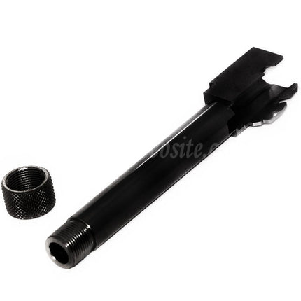 5KU CNC Aluminum Outer Barrel Type 1 with -14mm CCW Counter-Clcokwise Thread Cover For Tokyo Marui G17 GBB Pistols Airsoft