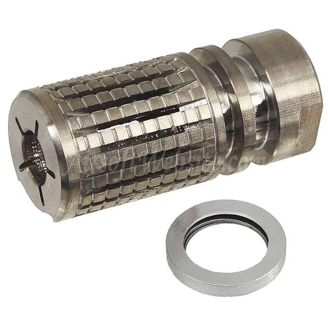 5KU Stainless Steel KAC PDW Style TRIPLE TAP Muzzle Brake Flash Hider For -14mm CCW Counter-Clockwise Thread Barrel Rifles Airsoft