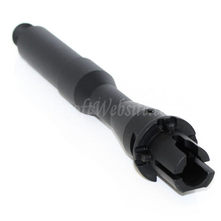 5KU 7" Aluminum CQB Outer Barrel -14mm CCW Counter-Clockwise Thread For M4 M16 Series AEG Rifles Airsoft Black