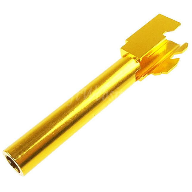 5KU CNC Aluminum Outer Barrel Type 1 For Tokyo Marui G17 Series GBB Pistols Airsoft Gold