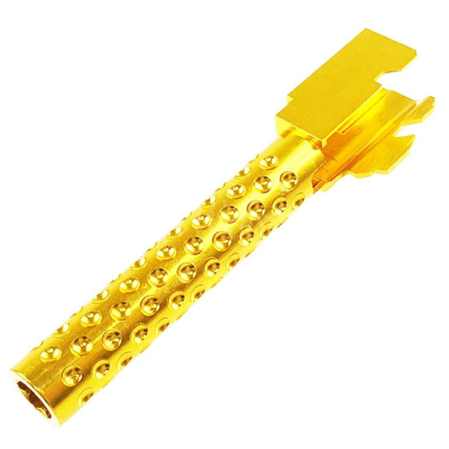 5KU CNC Aluminum Outer Barrel Type 3 For Tokyo Marui G17 Series GBB Pistols Airsoft Gold