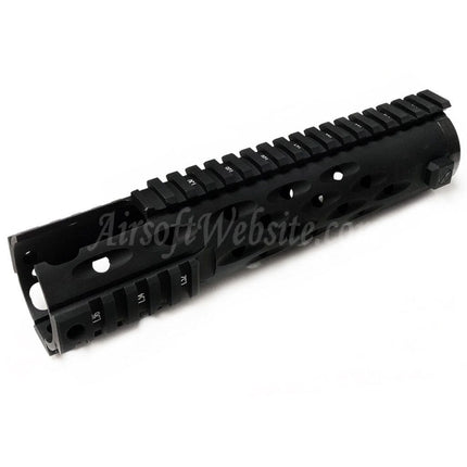 Système de rail de garde-main 5KU 236 mm TJ Competition Series (découpe carabine) pour fusils Tokyo Marui M4 M16 AEG Airsoft Noir