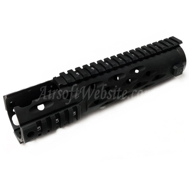 Système de rail de garde-main 5KU 236 mm TJ Competition Series (découpe carabine) pour fusils Tokyo Marui M4 M16 AEG Airsoft Noir