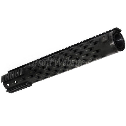 Garde-main flottant 5KU 380 mm TJ style compétition, système de rails à 4 côtés pour fusils AEG GBB série M4 M16, noir