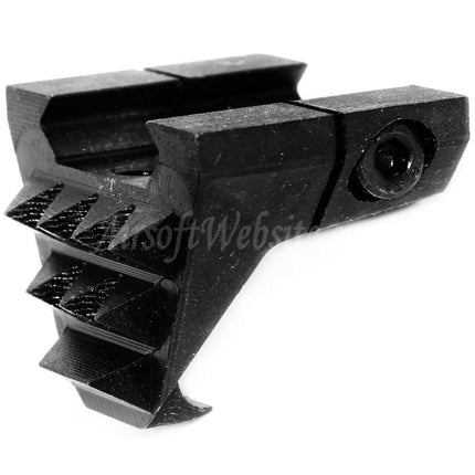 5KU Metal Strike Handstop with Rear Hook For Any 20mm Picatinny Rail Black