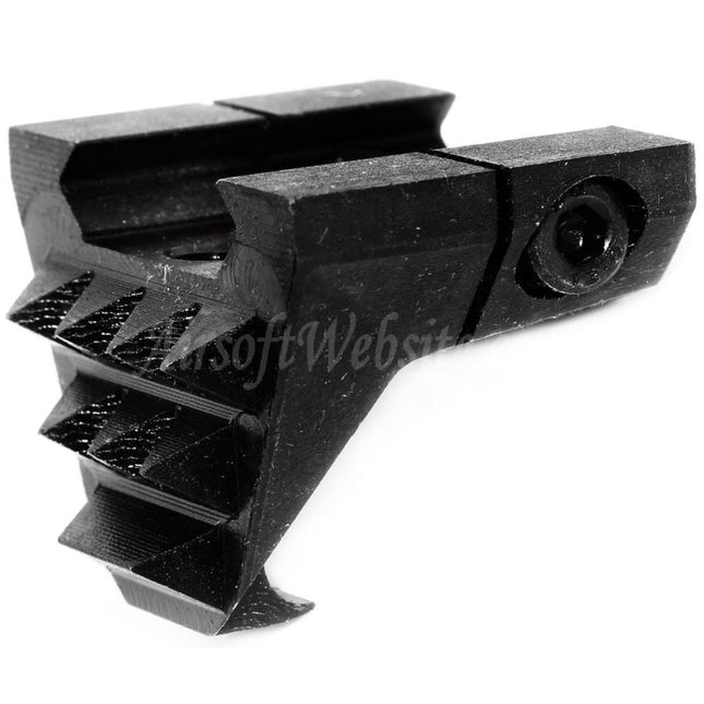 Butée de main en métal 5KU avec crochet arrière pour rail Picatinny 20 mm, noir