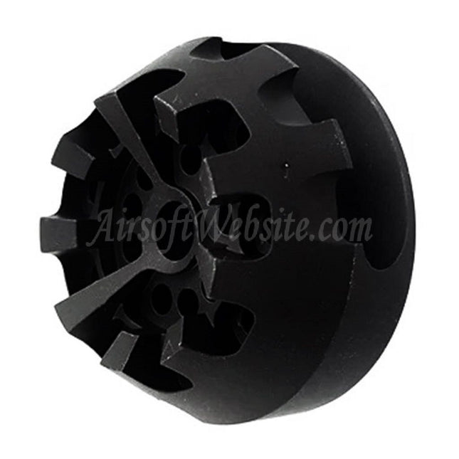 5KU Aluminium Cookie Cutter Comp Flash Hider Typ 2 für -14 mm CCW gegen den Uhrzeigersinn Gewinde Lauf Gewehre Airsoft Schwarz