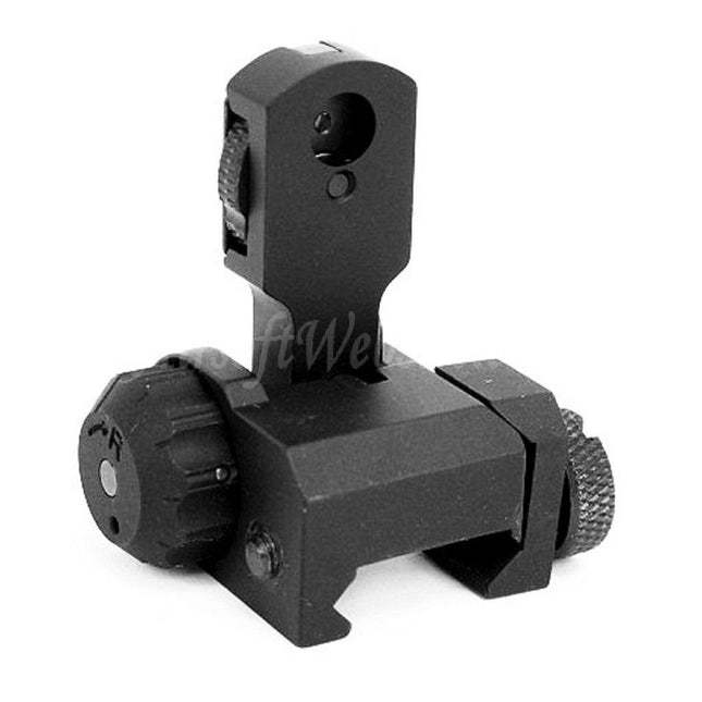 Mire arrière rabattable 5KU pour fusils AEG séries M4 et M16 Airsoft