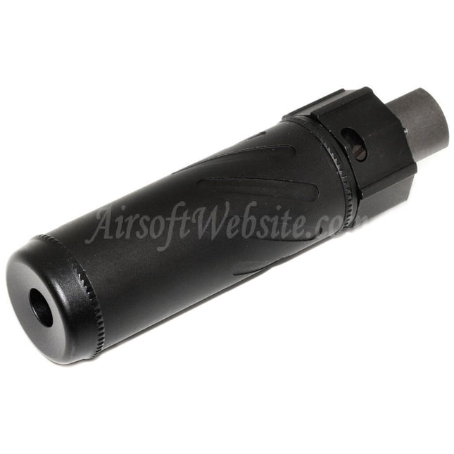 5KU 128mm/149mm SOCOM556 Mini QD Suppressor Silencer B with Flash Hider For -14mm CCW Counter-Clockwise Thread Barrel Rifles Airsoft Black