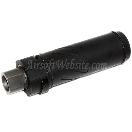 5KU 128mm/149mm SOCOM556 Mini QD Suppressor Silencer B with Flash Hider For -14mm CCW Counter-Clockwise Thread Barrel Rifles Airsoft Black