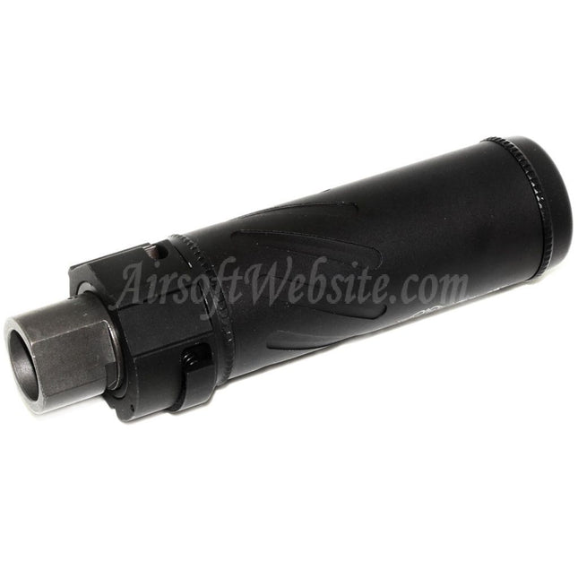 5KU 128mm/149mm SOCOM556 Mini QD Suppressor Silencer B with Flash Hider For -14mm CCW Counter-Clockwise Thread Barrel Rifles Airsoft Black