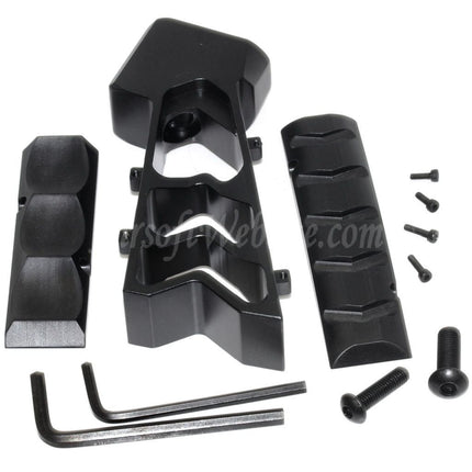 5KU CNC Aluminum MOD Grip For WE VFC GHK Tokyo Marui WA M4 Series GBB Rifles Airsoft Black