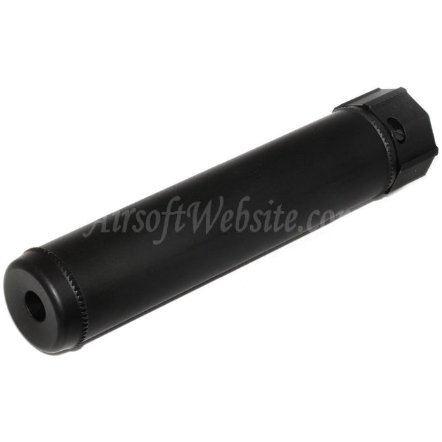 5KU 193mm SOCOM556 AR QD Suppressor Silencer A with Flash Hider For -14mm CCW Counter-Clockwise Thread Barrel Rifles Airsoft Black