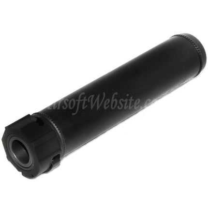 5KU 193mm SOCOM556 AR QD Suppressor Silencer A with Flash Hider For -14mm CCW Counter-Clockwise Thread Barrel Rifles Airsoft Black