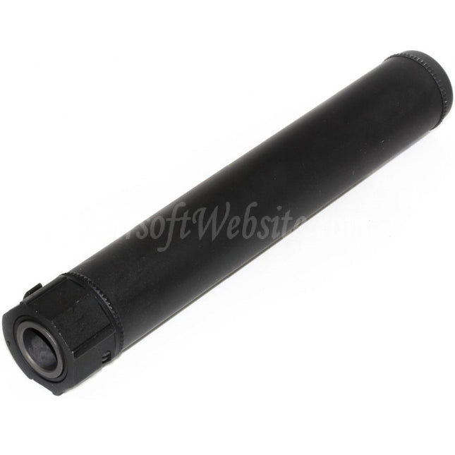 5KU 249mm SOCOM762 SS QD Suppressor Silencer A with Flash Hider For -14mm CCW Counter-Clockwise Thread Barrel Rifles Airsoft Black