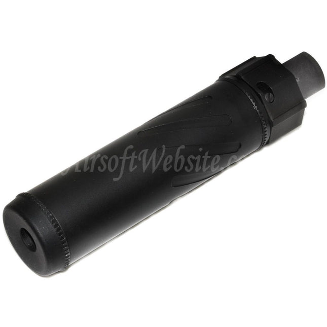 5KU 153mm/173mm SOCOM556 RC QD Suppressor Silencer with Flash Hider For -14mm CCW Counter-Clockwise Thread Barrel Rifles Airsoft Black