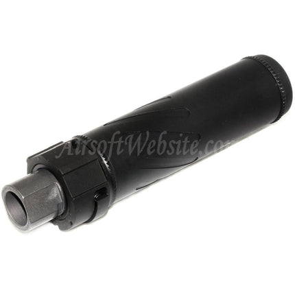 5KU 153mm/173mm SOCOM556 RC QD Suppressor Silencer with Flash Hider For -14mm CCW Counter-Clockwise Thread Barrel Rifles Airsoft Black