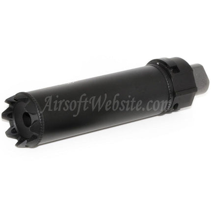 5KU 175mm SOCOM RC Monster QD Silencer Suppressor with Flash Hider For -14mm CCW Counter-Clockwise Thread Barrel Rifles Airsoft Black