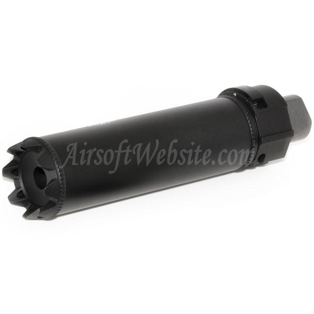 5KU 175mm SOCOM RC Monster QD Silencer Suppressor with Flash Hider For -14mm CCW Counter-Clockwise Thread Barrel Rifles Airsoft Black