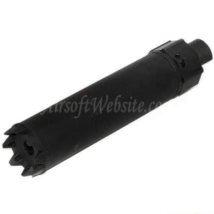 5KU 170mm/191mm SOCOM MG Monster QD Suppressor Silencer with Flash Hider For -14mm CCW Counter-Clockwise Thread Barrel Rifles Airsoft Black