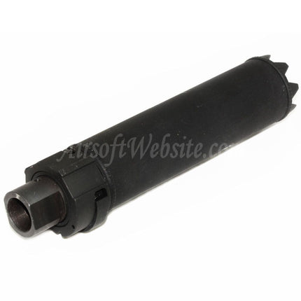 5KU 170mm/191mm SOCOM MG Monster QD Suppressor Silencer with Flash Hider For -14mm CCW Counter-Clockwise Thread Barrel Rifles Airsoft Black
