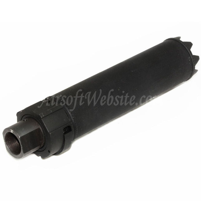5KU 170mm/191mm SOCOM MG Monster QD Suppressor Silencer with Flash Hider For -14mm CCW Counter-Clockwise Thread Barrel Rifles Airsoft Black