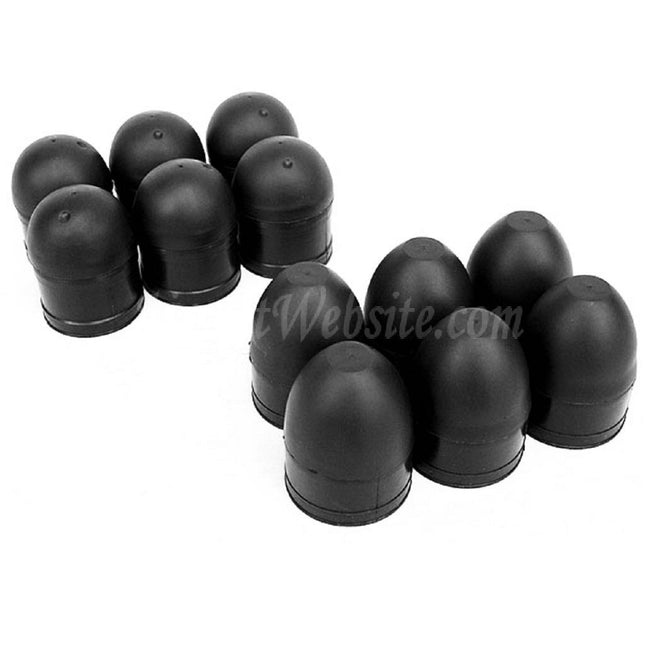5KU Lot de 12 balles de rechange en caoutchouc pour cartouche de 40 mm Noir