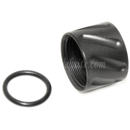 5KU Diagonals Knurled Thread Protector Barrel Cover -14mm CCW Counter-clockwise Thread For Tokyo Marui G17 GBB Pistols Airsoft