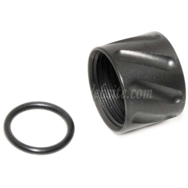 5KU Diagonals Knurled Thread Protector Barrel Cover -14mm CCW Counter-clockwise Thread For Tokyo Marui G17 GBB Pistols Airsoft