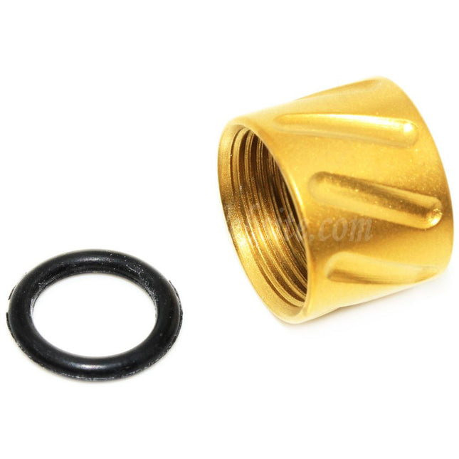 5KU Diagonals Knurled Thread Protector Barrel Cover -14mm CCW Counter-clockwise Thread For Tokyo Marui G17 GBB Pistols Airsoft