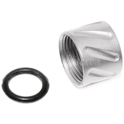 5KU Diagonals Knurled Thread Protector Barrel Cover -14mm CCW Counter-clockwise Thread For Tokyo Marui G17 GBB Pistols Airsoft