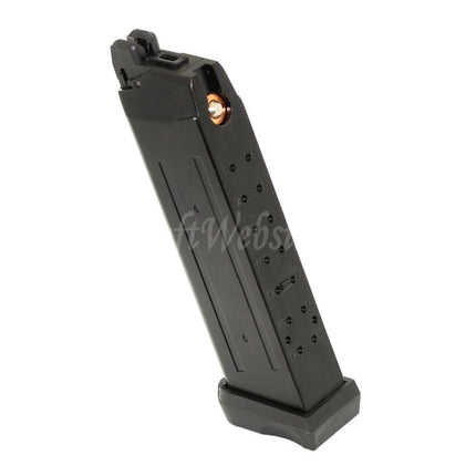 Chargeur CO2 double puissance APS 23rd pour pistolets G17, G18C, ACP601, ACP606, A-CAP, Z1-CAP, Black Hornet, Dragonfly, Scorpion, SHARK, Spyder, X1-CAP / Tokyo Marui / WE / Armorer Works, GBB, Airsoft, noir