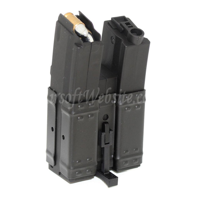 Chargeur double haute capacité CYMA 250 coups pour fusils AEG Classic Army / CYMA / G&amp;P / Golden Eagle / JG / SRC / Tokyo Marui MP5 Series, noir