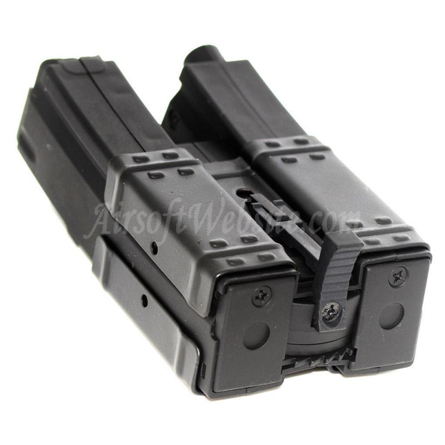 Chargeur double haute capacité CYMA 250 coups pour fusils AEG Classic Army / CYMA / G&amp;P / Golden Eagle / JG / SRC / Tokyo Marui MP5 Series, noir