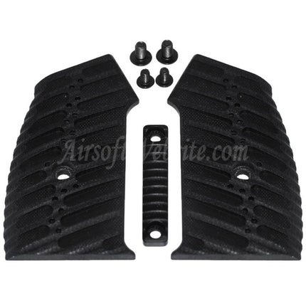 Poignées de pistolet modulaires interchangeables 5KU (à billes) pour fusils GBB série M4/M16, noir