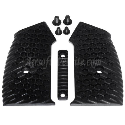 5KU Changeable Complete Modular Pistol Grip Set (Knurly) For M4 M16 Series GBB Rifles Airsoft Black