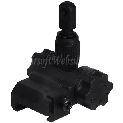 Airsoft Website Plastic SCAR Rear Sight For 20mm Picatinny Rail Rifles