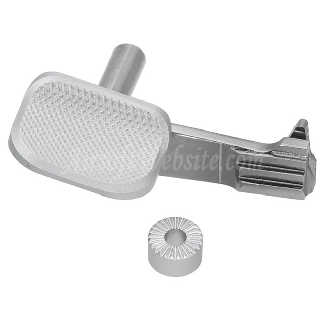AIP Stainless Steel Slide Stop with Thumb Rest For Tokyo Marui Hi-Capa 5.1 4.3 Series GBB Pistols Airsoft