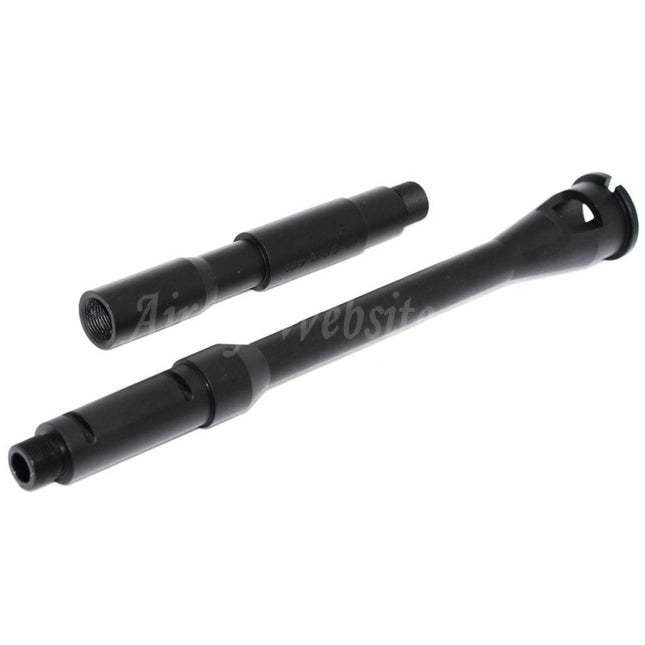 5KU 14.5" Aluminium M4A1 Outer Barrel -14mm CCW Counter-Clockwise Thread For WA M4 M16 Series GBB Rifles Airsoft Black