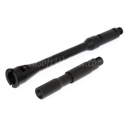 5KU 14.5" Aluminium M4A1 Outer Barrel -14mm CCW Counter-Clockwise Thread For WA M4 M16 Series GBB Rifles Airsoft Black