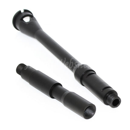 5KU 14.5" Aluminium M4A1 Outer Barrel -14mm CCW Counter-Clockwise Thread For WA M4 M16 Series GBB Rifles Airsoft Black