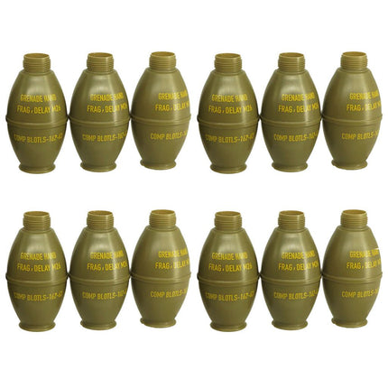 APS HAKKOTSU 12pcs Thunder B Co2 Sound Grenade Lemon Shape Shell Bottle Package with Core