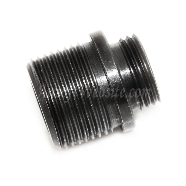 Adaptateur de silencieux de canon pour pistolets WE (WE-TECH), filetage de +11 mm CW à -14 mm CCW.