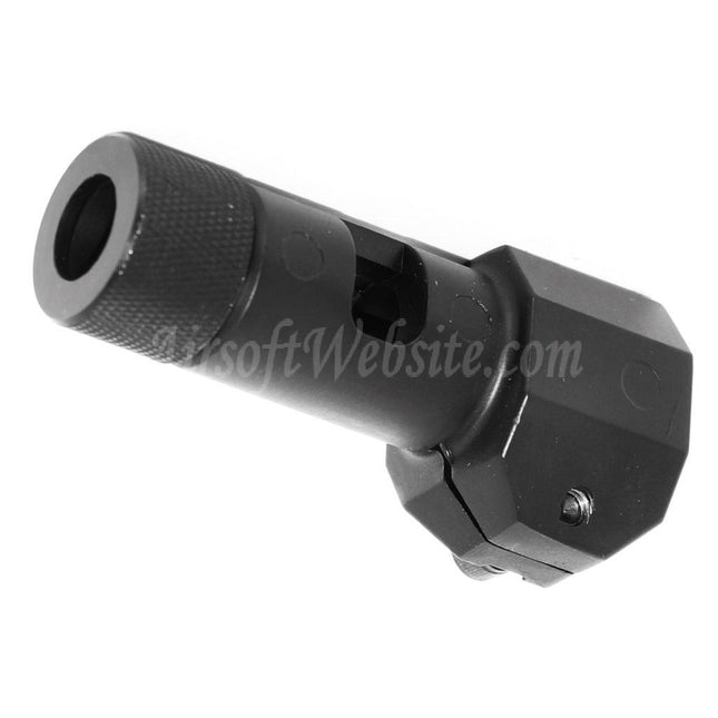 Airsoft Website 74 mm Metall Mündungsbremse Flash Hider für WELL L96 MB Serie Scharfschützengewehr