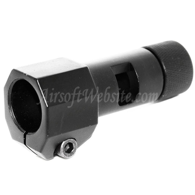 Airsoft Website 74 mm Metall Mündungsbremse Flash Hider für WELL L96 MB Serie Scharfschützengewehr