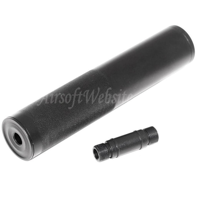 AIRSOFT WEBSITE Silencer Suppressor -/+14mm CW/CCW with Adaptor Suitable For Tokyo Marui WELL R2 Vz61 Scorpion AEP SMG Rifles Airsoft