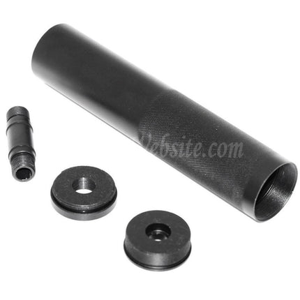 AIRSOFT WEBSITE Silencer Suppressor -/+14mm CW/CCW with Adaptor Suitable For Tokyo Marui WELL R2 Vz61 Scorpion AEP SMG Rifles Airsoft