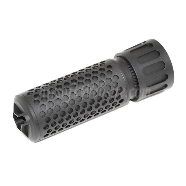Silencieux QDC/CQB 5KU 125 mm 5 pouces style KAC avec cache-flamme pour fusils à canon fileté antihoraire -14 mm CCW Airsoft