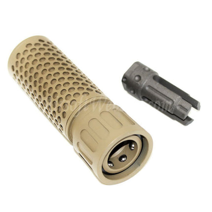 5KU 125mm 5" Inches KAC Style QDC/CQB Suppressor Silencer with Flash Hider For -14mm CCW Counter-Clockwise Thread Barrel Rifles Airsoft